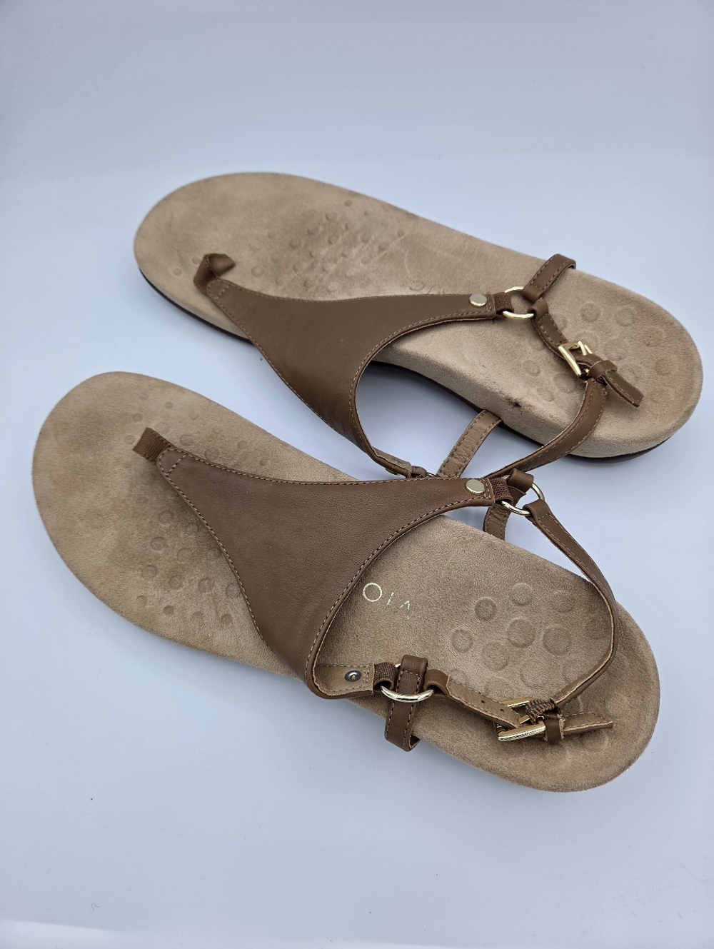 Vionic Kirra Womens Size 11 Brown Leather Backstrap Sandals‎ - Picture 6 of 7